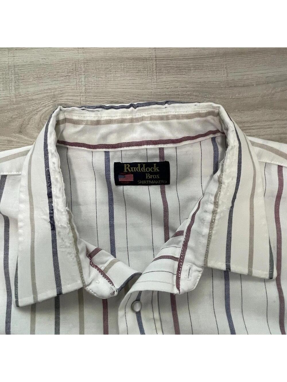2 Vintage Western Ruddock Bros Short Sleeve Shirts Tall XL